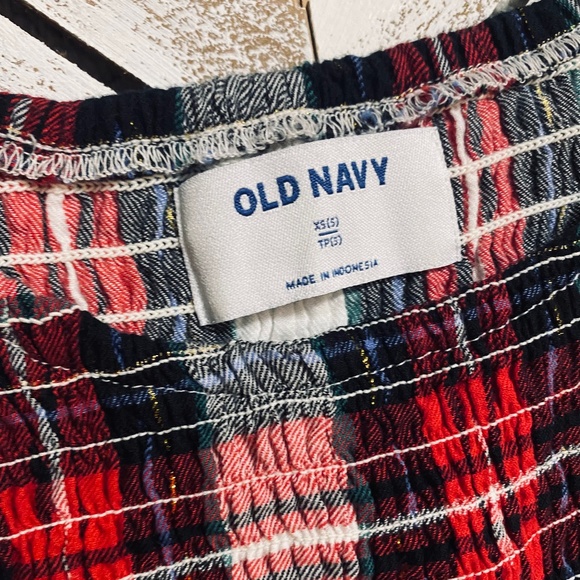 EUC Old Navy Girls XS (5) Plaid Dress - Picture 2 of 2